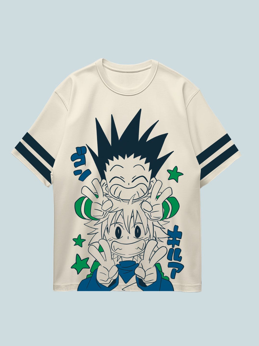 Hunter X Hunter Friendship Oversized Anime T shirt – Fans Army