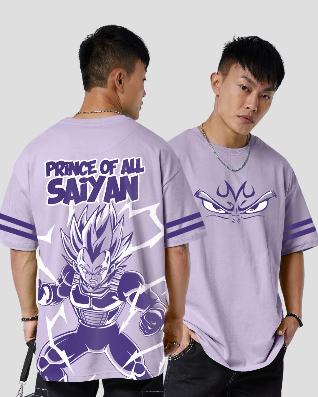 Prince Of All Saiyan Oversized Anime T shirt - Main Image