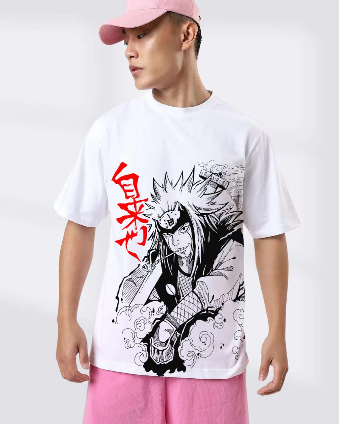 Naruto jiraya anime oversized tshirt