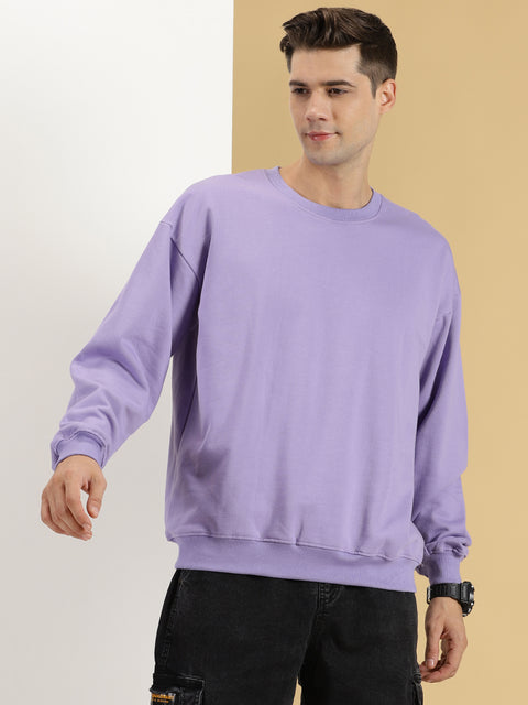 BUY LAVENDOR OVERSIZED SWEATSHIRT FOR MEN