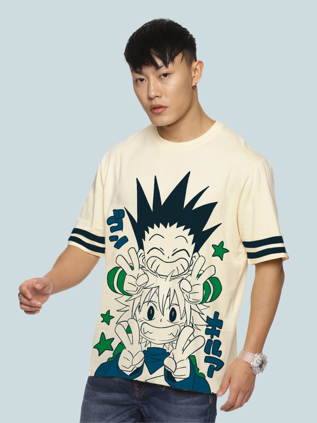 Hunter X Hunter Friendship Oversized Anime T shirt – Fans Army