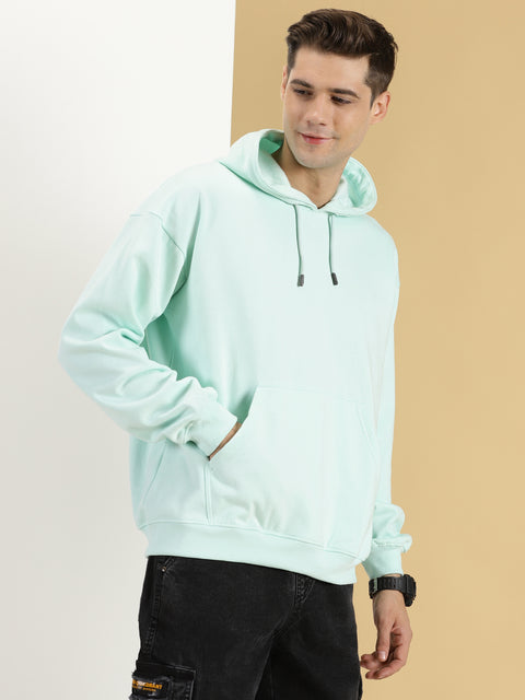 sea green oversized hoodie