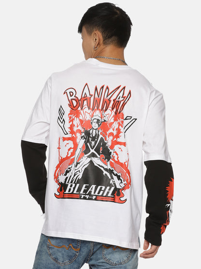 bankai bleach anime oversized full sleeve anime tshirt