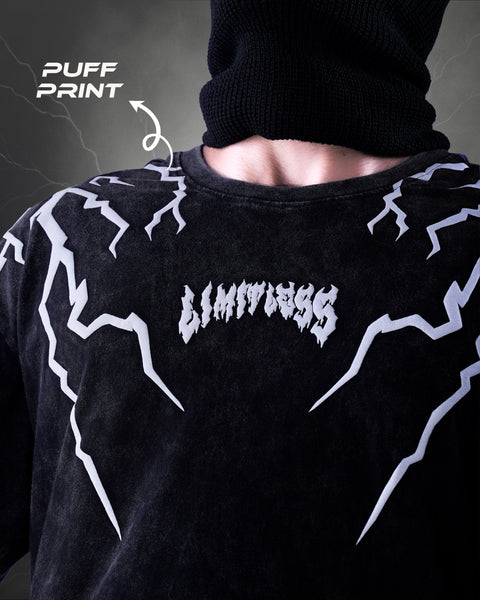 Gojo Limitless Acid Wash Anime T-shirt