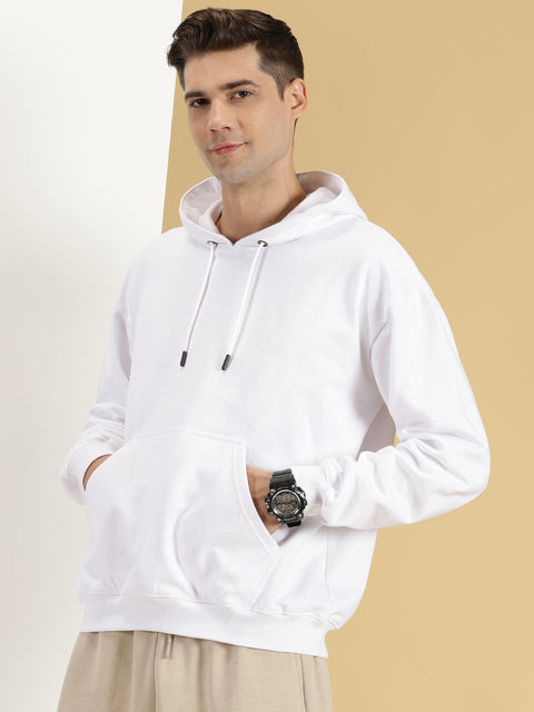 White oversized hoodie 