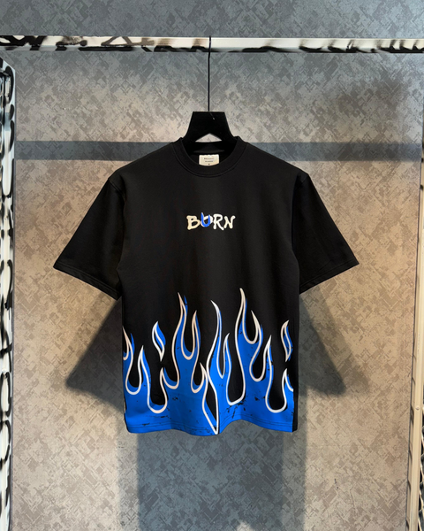 The Burn Art Heavy Guage Oversized T-shirt Black