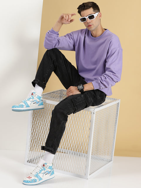 BUY LAVENDOR OVERSIZED SWEATSHIRT FOR MEN