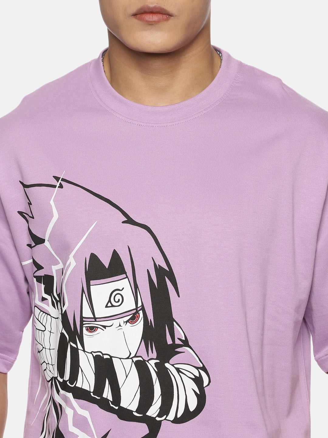 sasuke anime oversized tshirt