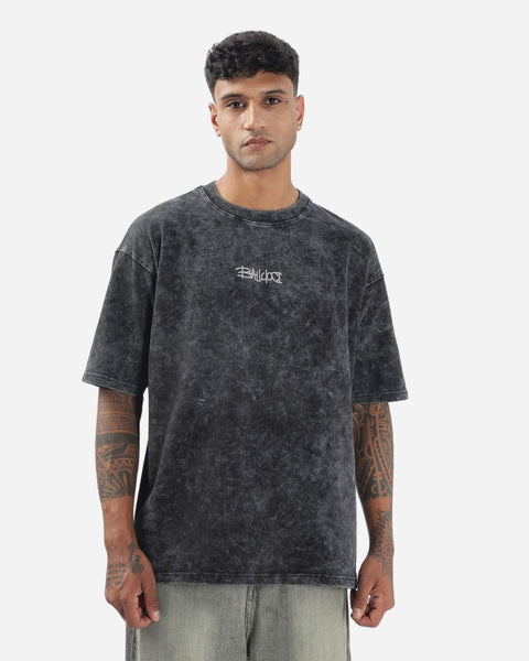 The Darkness Acid Wash Heavy Guage Oversized T-shirt