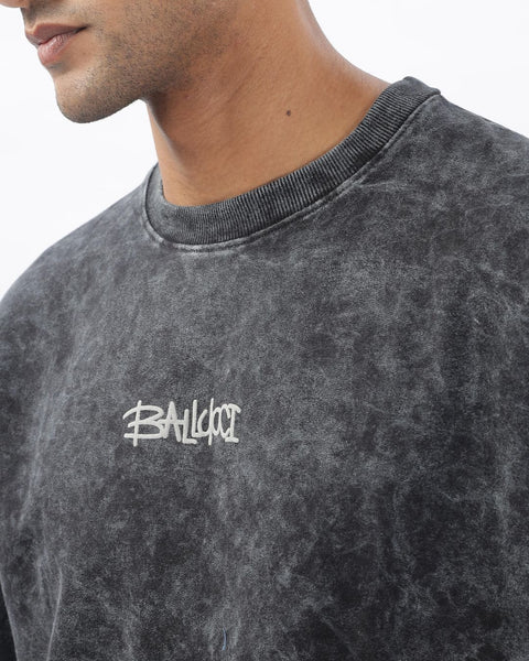 The Darkness Acid Wash Heavy Guage Oversized T-shirt