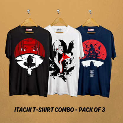 itachi uchiha anime t shirt combo pack of itachi t shirt