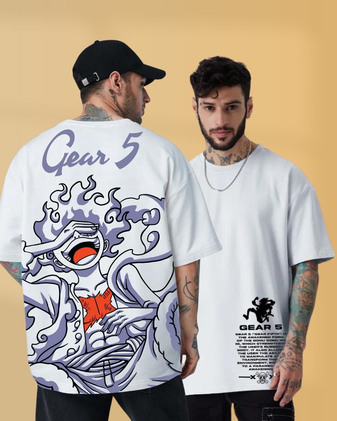gear 5 shirt Buy One Piece Luffy Gear 5 Anime Over Sized T-shirt – Fans Army