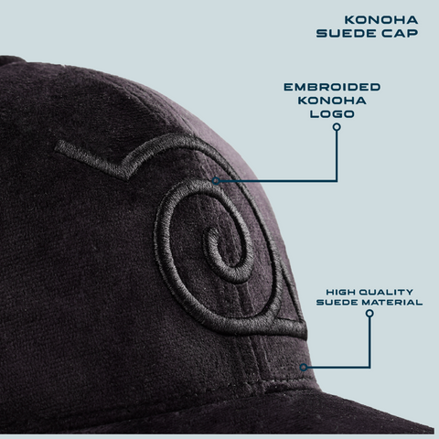 Konoha Naruto Suede Cap