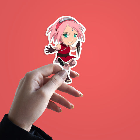 Sakura Chibi Anime Sticker