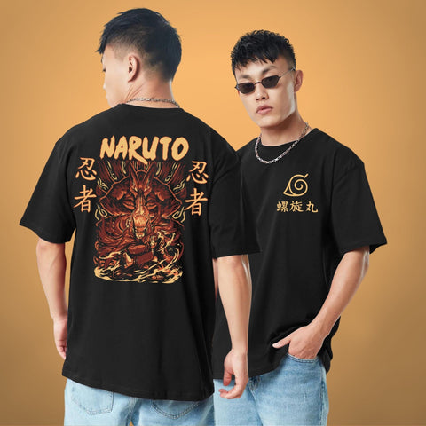naruto anime oversize tshirt