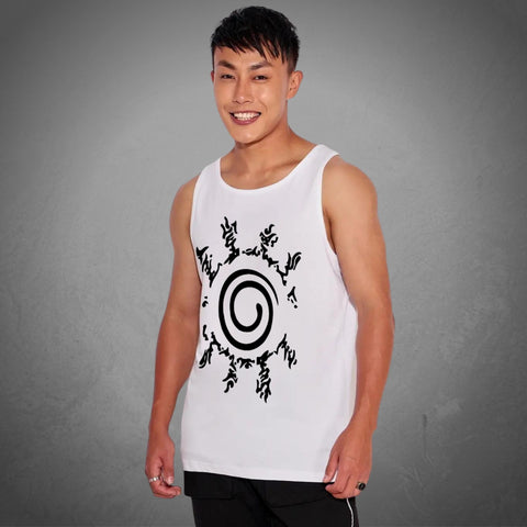 naruto seal anime tank top