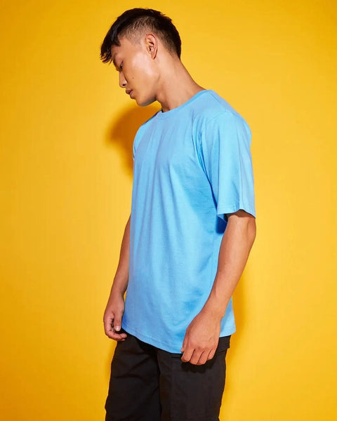 sky blue oversized t-shirt