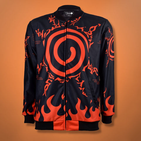 "Naruto jacket featuring designs from the popular anime series, perfect for adding to your collection of Naruto winter wear" | Buy naruto merhandise online | Buy Naruto Jackets hoodies sweatshirts  Online In india