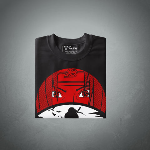 Itachi Uchiha Anime Tank Top and T-shirt Combo