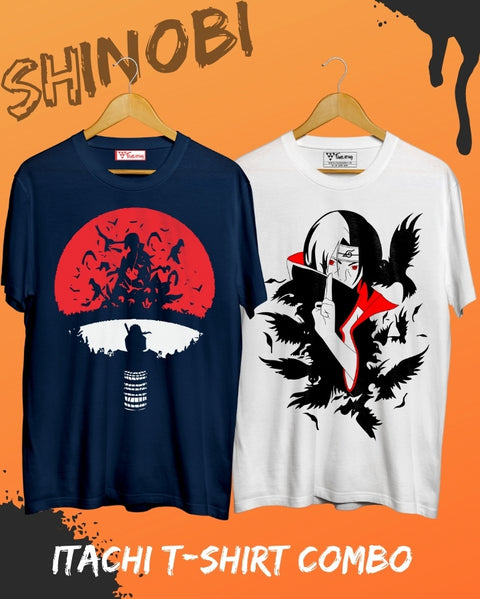 itachi tshirt combo pack of 2  itachi t shirt