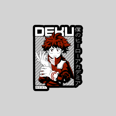 deku anime sticker